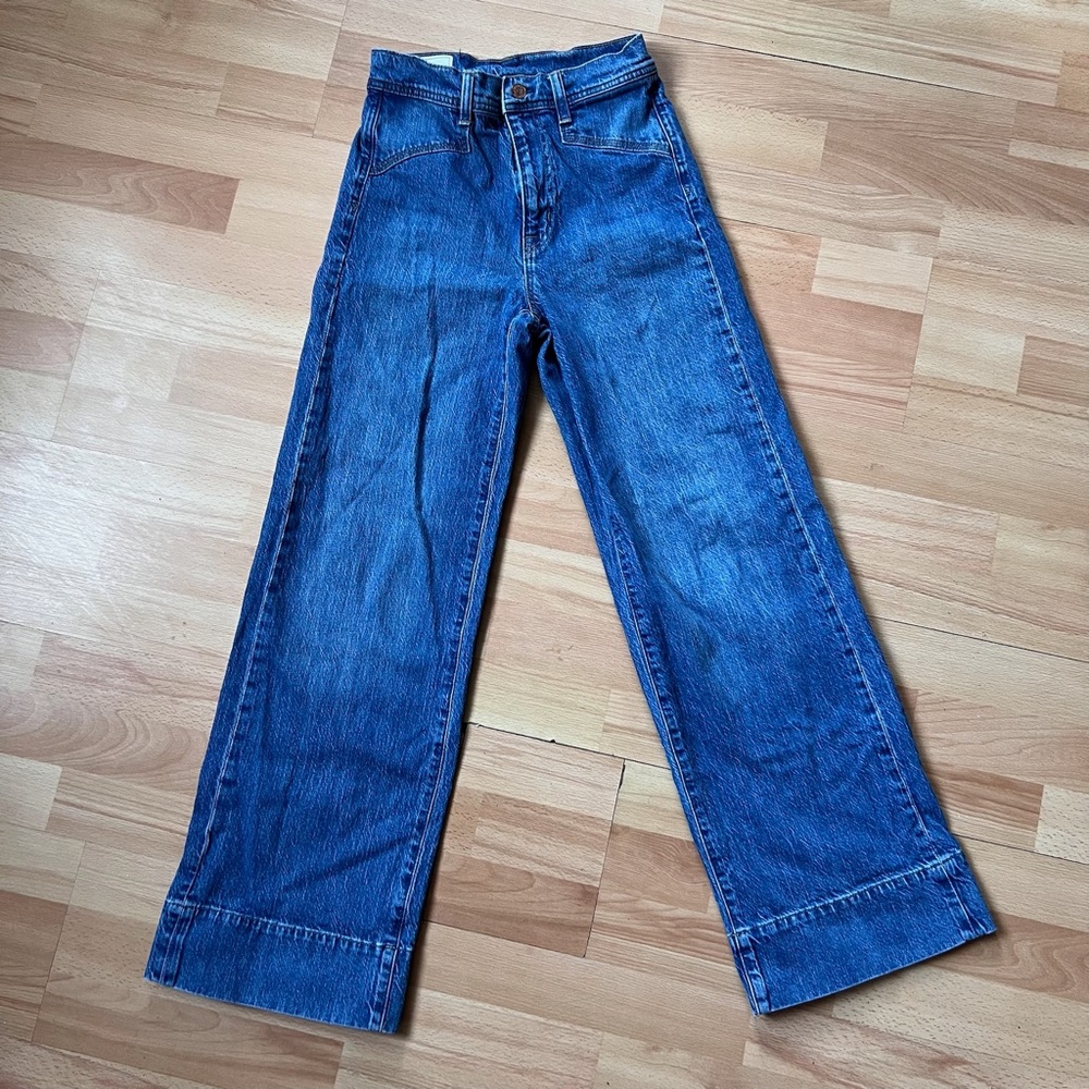 GAP high waisted, Wide-Leg Sky high Blue Denim Jeans SUPER flattering
